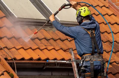 Démoussage et hydrofuge de toiture à Cenans